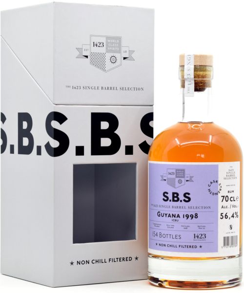 S.B.S. Guyana 1998/2022 Single Cask 56,4% vol.