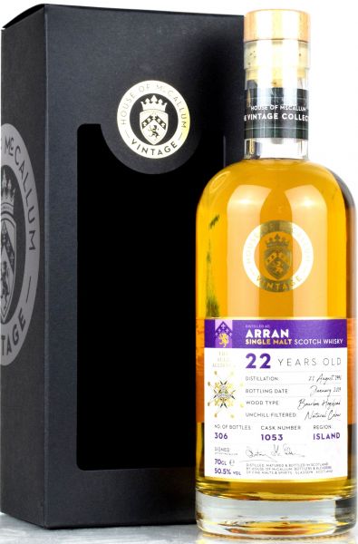 Arran 22 Jahre 1996/2019 House of McCallum #1053 50,5% vol.