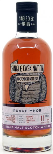Ruadh Mhor (peated Glenturret) 11 Jahre 2013/2025 Charred Oak Single Cask Nation 55,9% vol