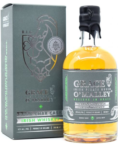 Grace O’Malley Dark Char Cask Irish Whiskey 42% vol.