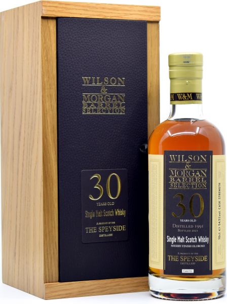 The Speyside Distillery 30 Jahre 1991/2021 Oloroso Sherry Cask Wilson &amp; Morgan 54,5% vol.