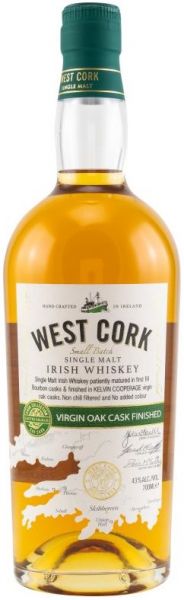West Cork Virgin Oak Cask Finish 43% vol.