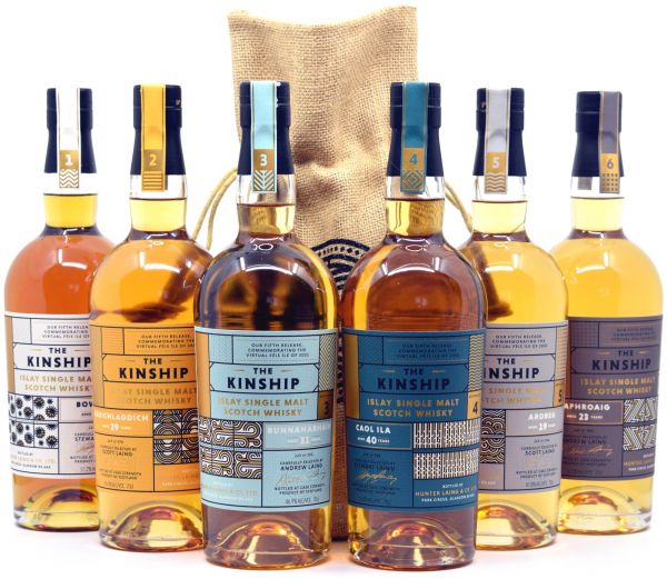 Kinship Series 2021 - Bunnahabhain 31y, Bruichladdich 29y, Ardbeg 19y, Laphroaig 23y, Bowmore 33y