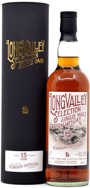 Benriach 15 Jahre 2006/2021 1st Fill Port Pipe LongValley Selection 50% vol.