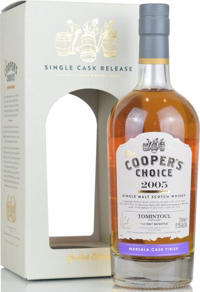 Tomintoul 15 Jahre 2005/2021 Marsala Cask Cooper's Choice 51,5% vol.