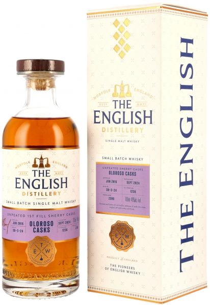 The English 8 Jahre 2016/2024 1st Fill Oloroso Casks 46% vol.