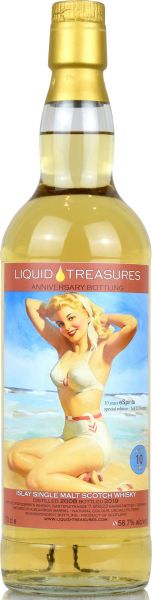 Islay Malt 10 Jahre 2008/2019 Liquid Treasures Anniversary Bottling 58,7 % vol.
