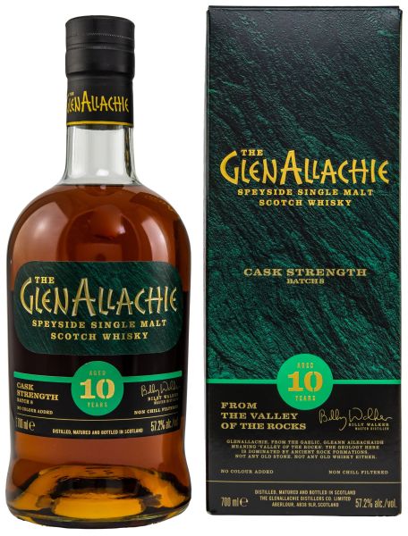 Glenallachie 10 Jahre Cask Strength Batch #8 57,2% vol.