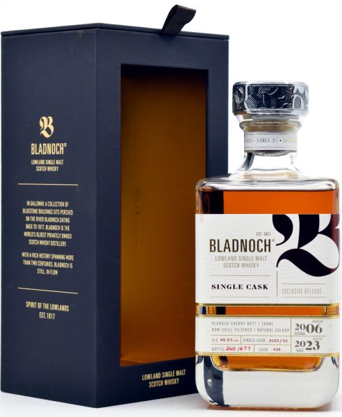 Bladnoch 2006/2023 Oloroso Sherry Single Cask #439 49,6% vol.