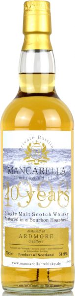 Ardmore 20 Jahre 1998/2018 Mancarella Whisky 51,9% vol.