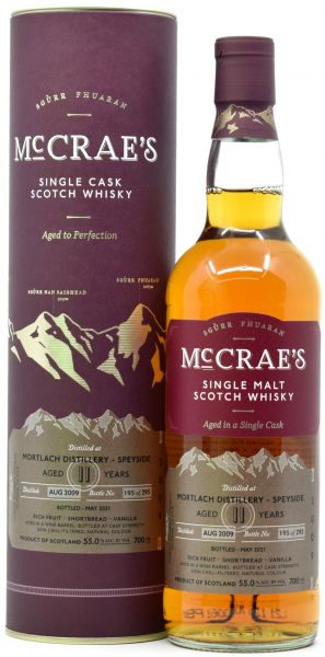 Mortlach 11 Jahre 2009/2021 Wine Cask McCrae's 55% vol.