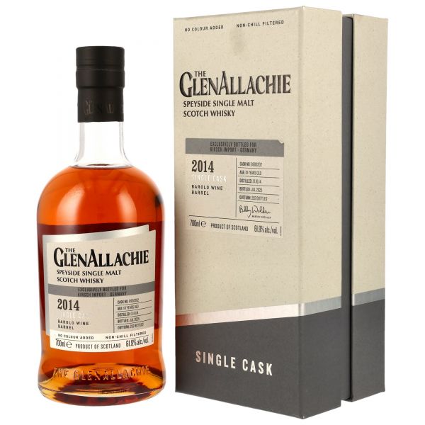 GlenAllachie 10 Jahre 2014/2025 Barolo Wine Barrel #9900202 61,9% vol.