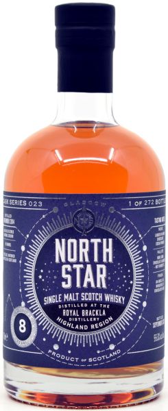 Royal Brackla 2014/2023 PX Sherry Cask North Star Spirits #023 55,3% vol.