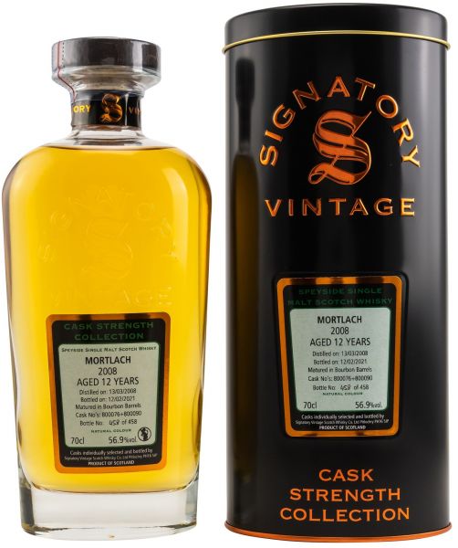 Mortlach 12 Jahre 2008/2021 Signatory Vintage Cask Strength Collection 56,9% vol.