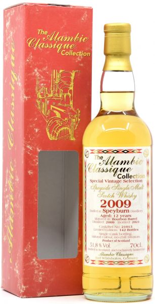 Speyburn 12 Jahre 2009/2021 Alambic Classique 51,8% vol. (ohne OVP)