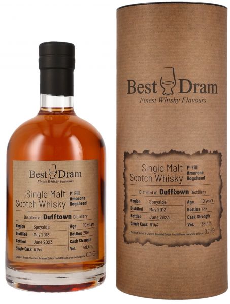 Dufftown 10 Jahre 2013/2023 1st Fill Amarone Cask Best Dram 58,4% vol.