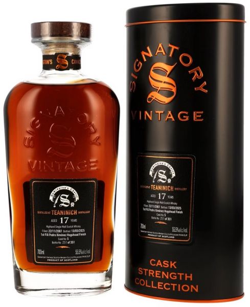 Teaninich 17 Jahre 2007/2025 Symingtons Choice Signatory Cask Strength #5 55,5% vol.
