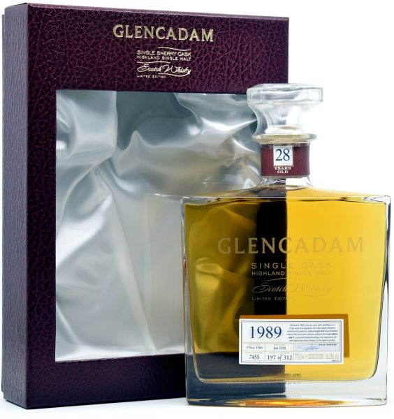 Glencadam 28 Jahre 1989/2018 Sherry Cask #7455 56,8% vol.