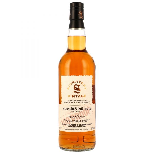 Auchroisk 2012/2025 1st Fill Amarone Cask Signatory Vintage 100 Proof #52 57,1% vol.