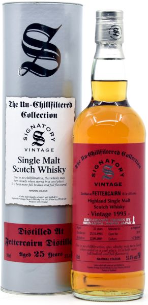 Fettercairn 25 Jahre 1995/2021 Signatory Vintage Cask Strength for Shinanoya 57,4% vol.