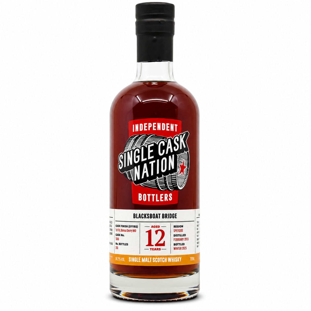 Blacksboat Bridge 12 Jahre 2013/2026 1st Fill PX Cask Single Cask