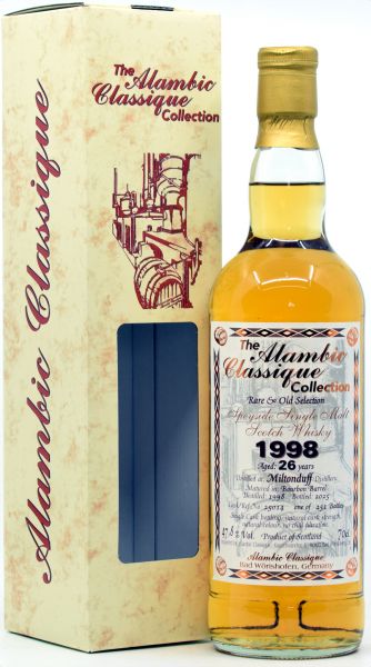 Miltonduff 26 Jahre 1998/2025 Alambic Classique 47,8% vol.