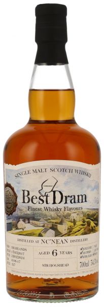 Nc'nean 6 Jahre 2017/2024 1st Fill STR Cask Best Dram 54,3% vol.