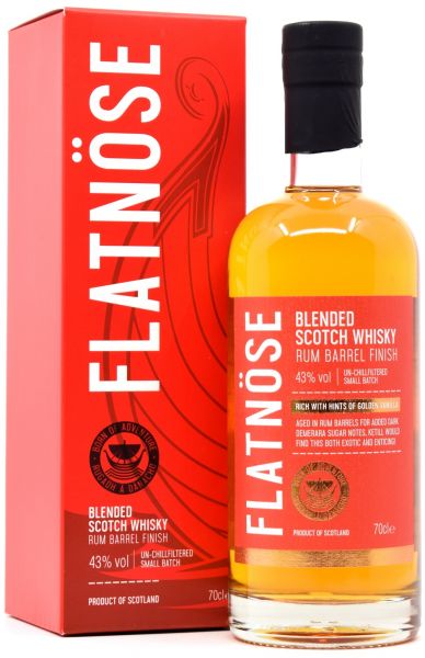 Flatnöse Rum Cask Peated Scotch Whisky Islay Boys 43% vol.