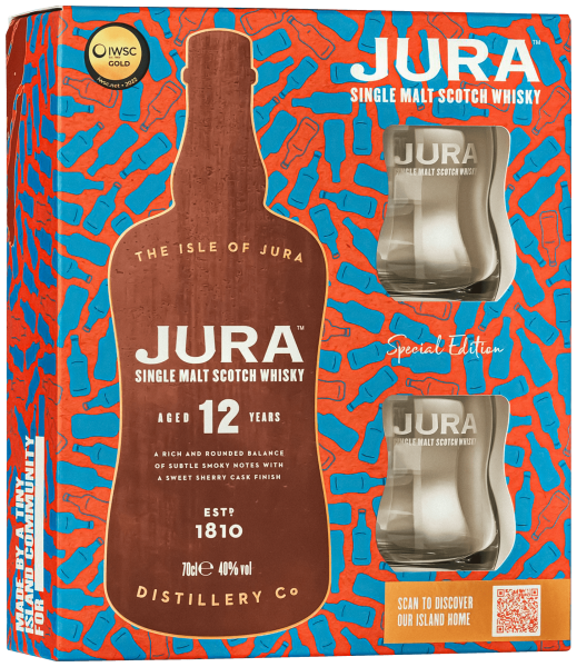 Jura 12 Jahre Geschenkset mit 2 Gläsern