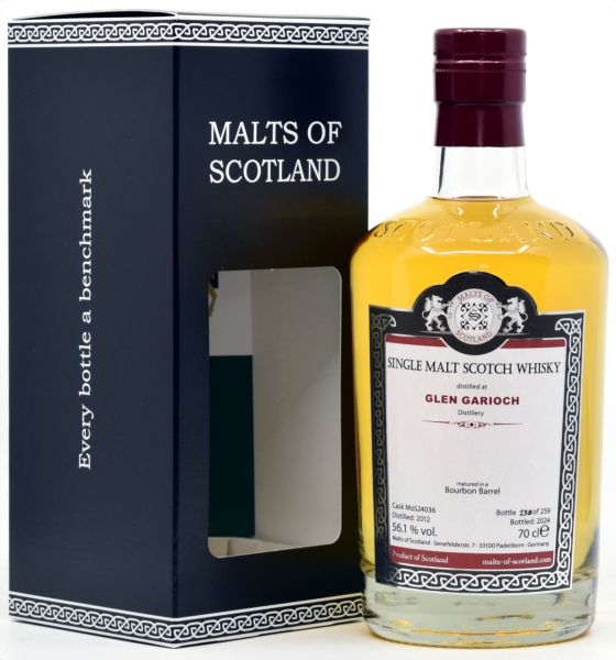 Glen Garioch 12 Jahre 2012/2024 Malts of Scotland 56,1% vol.