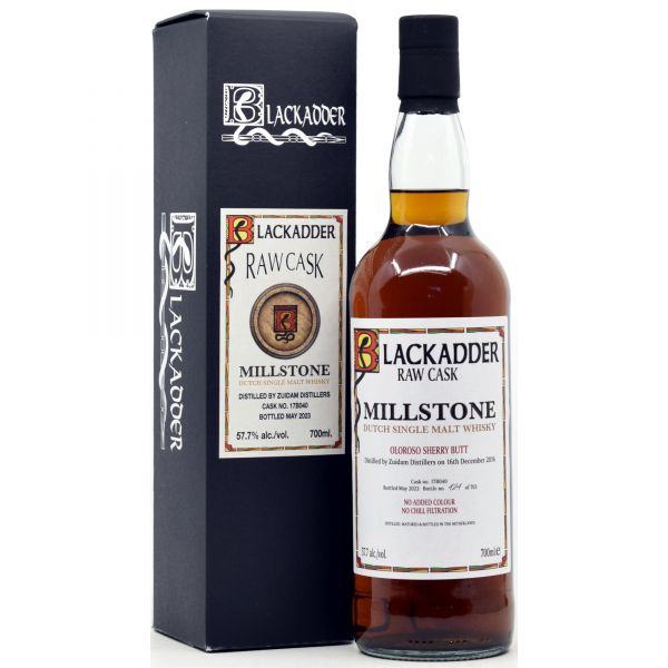 Millstone 2016/2023 Oloroso Sherry Cask #17B040 Blackadder RAW Cask 57,7% vol.