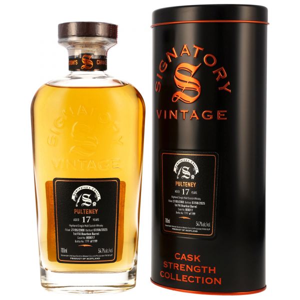 Pulteney 17 Jahre 2008/2025 Symingtons Choice Signatory Cask Strength #800017 54,7% vol.