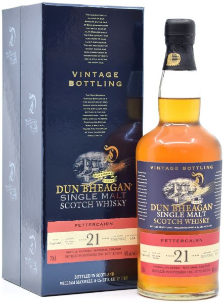 Fettercairn 21 Jahre 1996/2018 Redwine Cask Dun Bheagan 46 % vol.