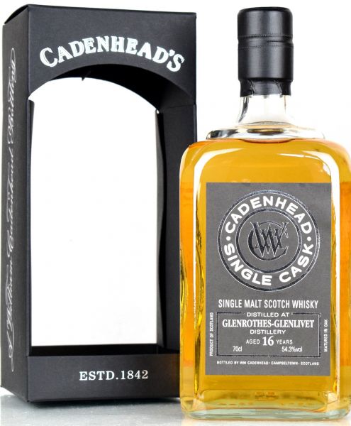 Glenrothes 16 Jahre 2001/2018 Cadenheads for France 54,3% vol.