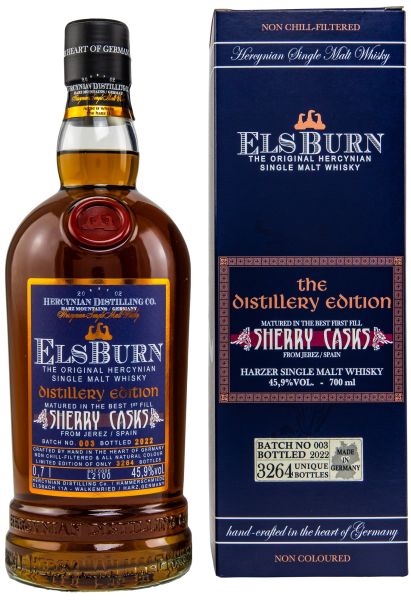 Elsburn The Distillery Edition 2022 Batch #003 Sherry Casks 45,9% vol.