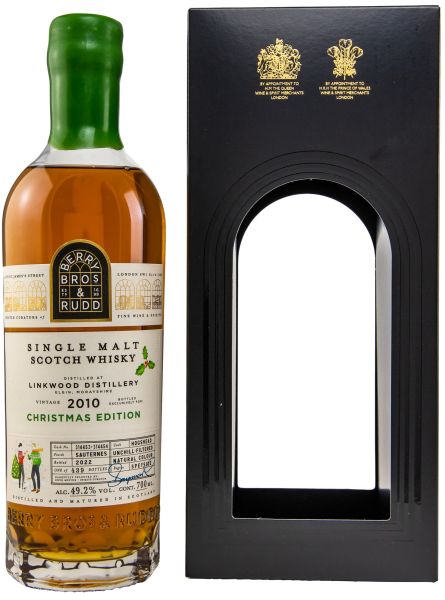 Linkwood 2010/2022 Sauternes Cask Berry Bros. & Rudd Christmas Edition #314453+314454 49,2% vol.