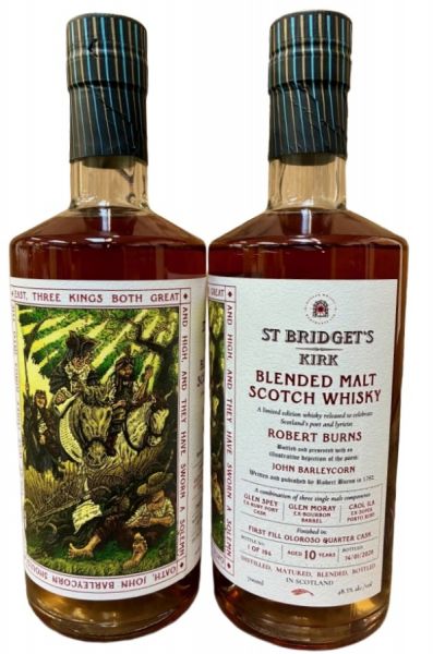 St. Bridget's Kirk 10 Jahre Lady of the Glen Robert Burns/John Barleycorn 48,5% vol.