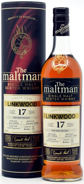Linkwood 17 Jahre 2006/2024 The Maltman 52,9% vol.