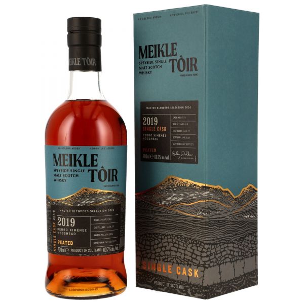 Meikle Toir 2019/2026 PX Sherry #8719 Peated GlenAllachie 60,7% vol.
