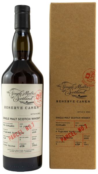 A Highland Distillery 12 Jahre 2008/2021 The Single Malts of Scotland Reserve Casks #7 48%