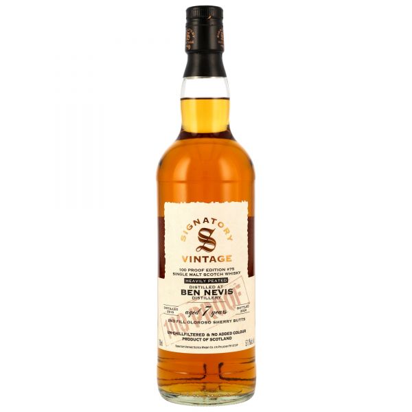 Ben Nevis 2019/2026 Oloroso Sherry Signatory Vintage 100 Proof #75 57,1% vol.