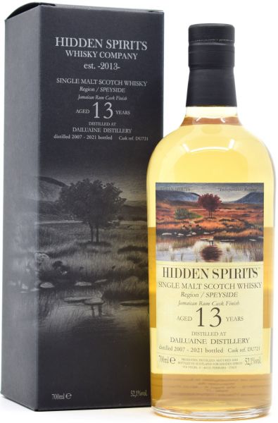 Dailuaine 13 Jahre 2007/2021 Jamaica Rum Cask Hidden Spirits 52,1% vol.