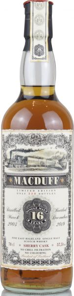 Macduff 16 Jahre 2003/2019 Sherry Cask Jack Wiebers Old Train Line 57,5% vol.