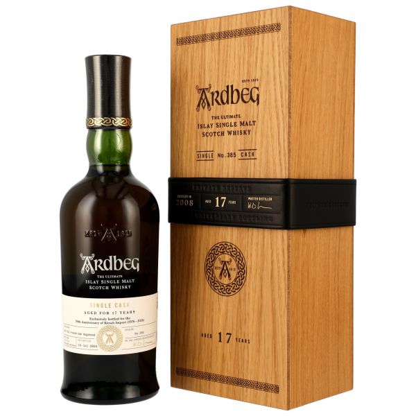 Ardbeg 17 Jahre 2008/2025 First Fill French Oak 50th Anniversary of Kirsch 54% vol.