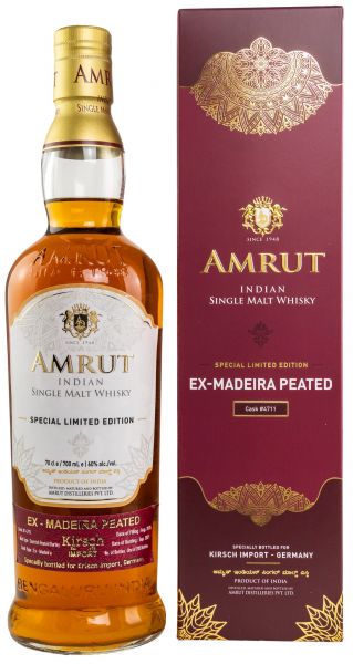 Amrut Peated 2015/2021 Madeira Single Cask #4711 60% vol.