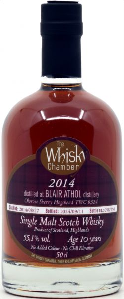 Blair Athol 10 Jahre 2014/2024 Oloroso Sherry Cask The Whisky Chamber 55,1% vol