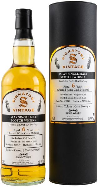 Caol Ila 2013/2020 Wine Cask Signatory Vintage Cask Strength for Germany 61,3% vol.