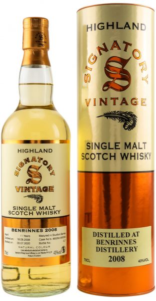 Benrinnes 11 Jahre 2008/2020 Signatory Vintage Vintage #800284+800285 43% vol.