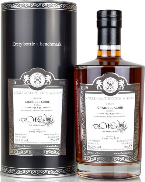 Craigellachie 17 Jahre 2002/2019 Sherry Cask Malts of Scotland for deinwhisky.de 56,2% vol.