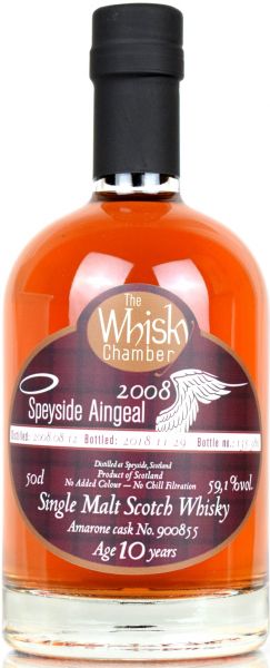 Speyside Aingeal 10 Jahre 2008/2018 Amarone Cask The Whisky Chamber 59,1% vol.